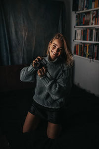 Portrait of a smiling young woman