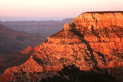 High angle view of canyon national park