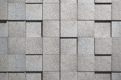3d rendering of a stone cubes wall
