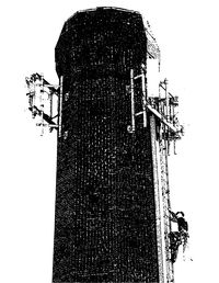 Low angle view of man against clear sky