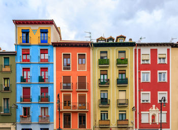 Low angle view of building against sky