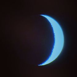 Low angle view of moon at night