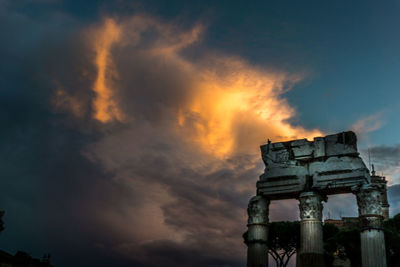 Low angle view of sky in city