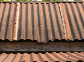 Low angle view of roof tiles on building