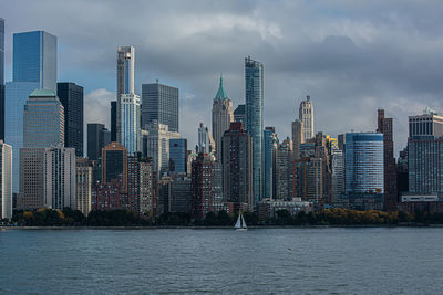 Manhattan against the afternoon sky