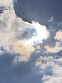 Low angle view of clouds in sky