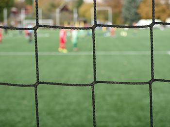 Full frame shot of soccer field