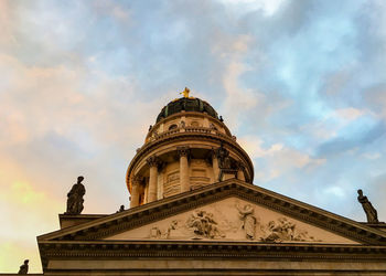 Low angle view of statue