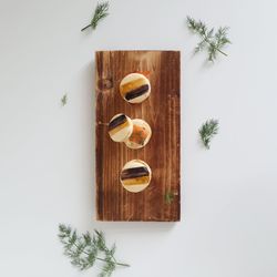 Close-up of white apple over white background