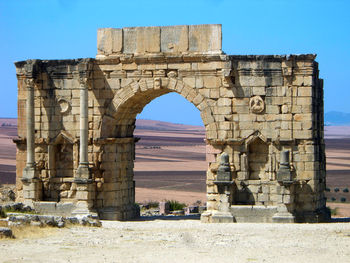 Old ruins against clear sky