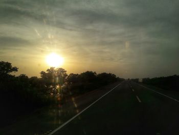 Road at sunset