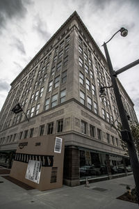 Low angle view of building against sky