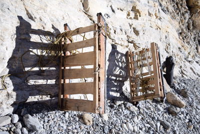 Close-up of weathered wall