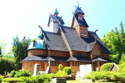 Low angle view of temple