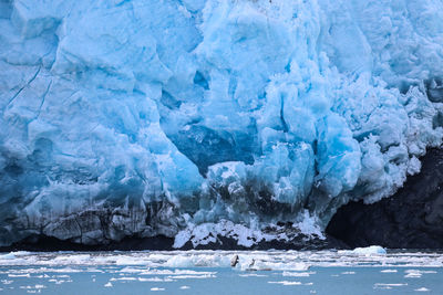 Scenic view of frozen sea