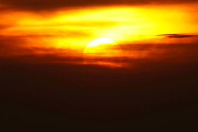 Scenic view of sunset sky