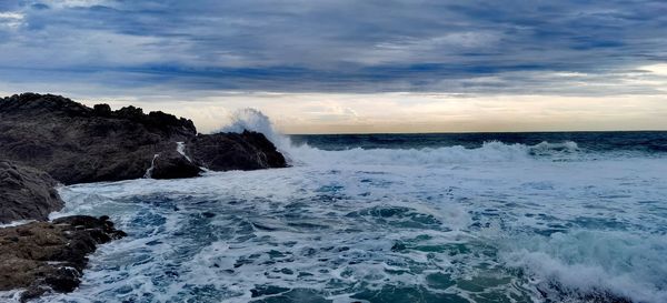 Scenic view of sea against sky