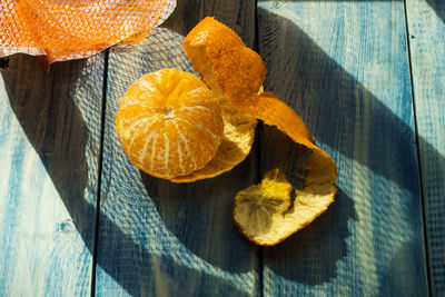 Mandarin on a wooden table