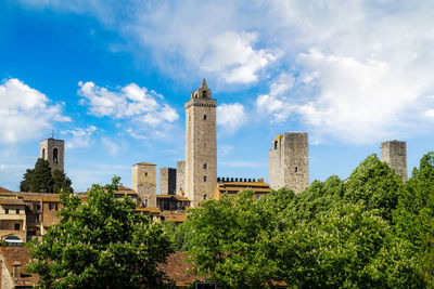 The historic towers of san gimignano siena italy