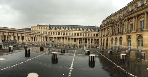 View of historic building against cloudy sky