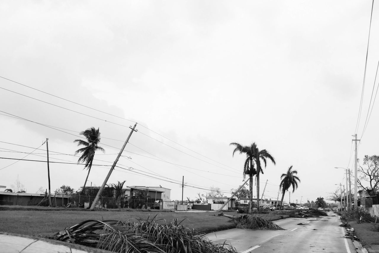 Aftermath Maria the hurricane in Puerto Rico