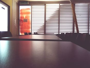 Interior of empty board room