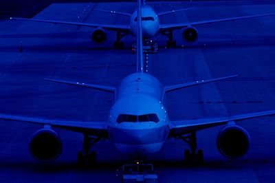 View of airplane at airport