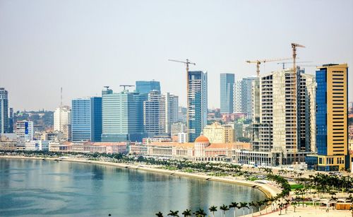 View of city at waterfront