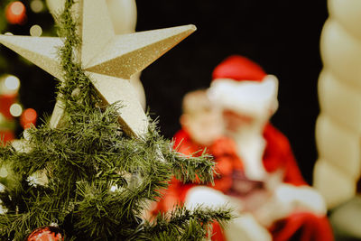 Close-up of christmas tree