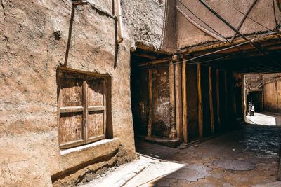 Interior of abandoned house