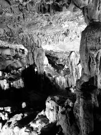 Rock formations in cave