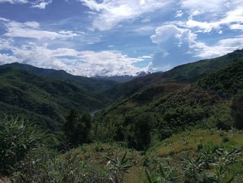 Scenic view of mountains