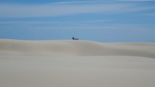 Scenic view of desert against sky