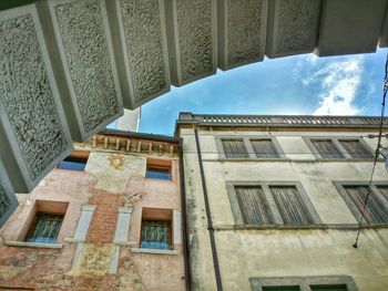 Low angle view of building against sky