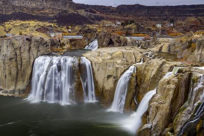 View of waterfall