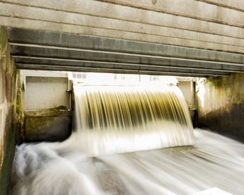 Blurred motion of factory