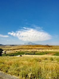 Scenic view of landscape against sky