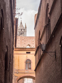 Old buildings in the city of siena