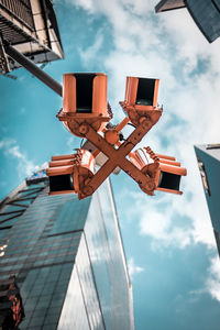 Low angle view of buildings against sky