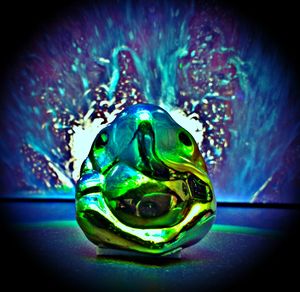 Close-up of illuminated snake