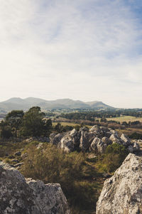 Scenic view of landscape against sky