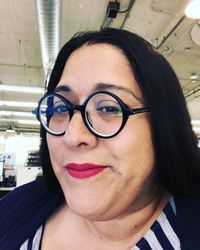 Portrait of woman with eyeglasses