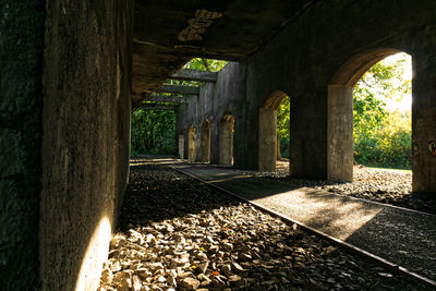 View of railroad tracks
