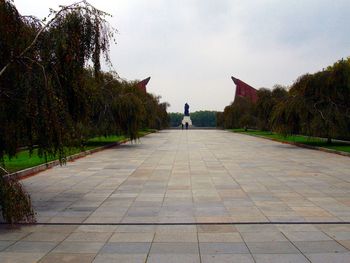 Walkway leading to park