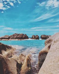 Scenic view of sea against sky