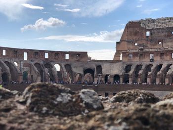 Old ruins against sky