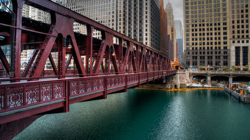 View of bridge in city