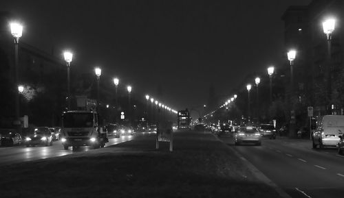 City street at night