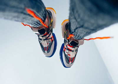 Low section of person with shoes