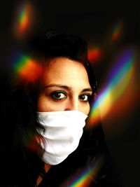 Close-up portrait of young woman